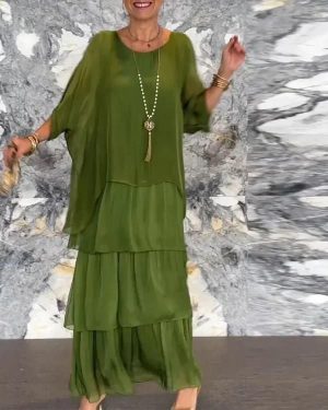 Stilla | Luksuriøst Elegant Chiffonkjole