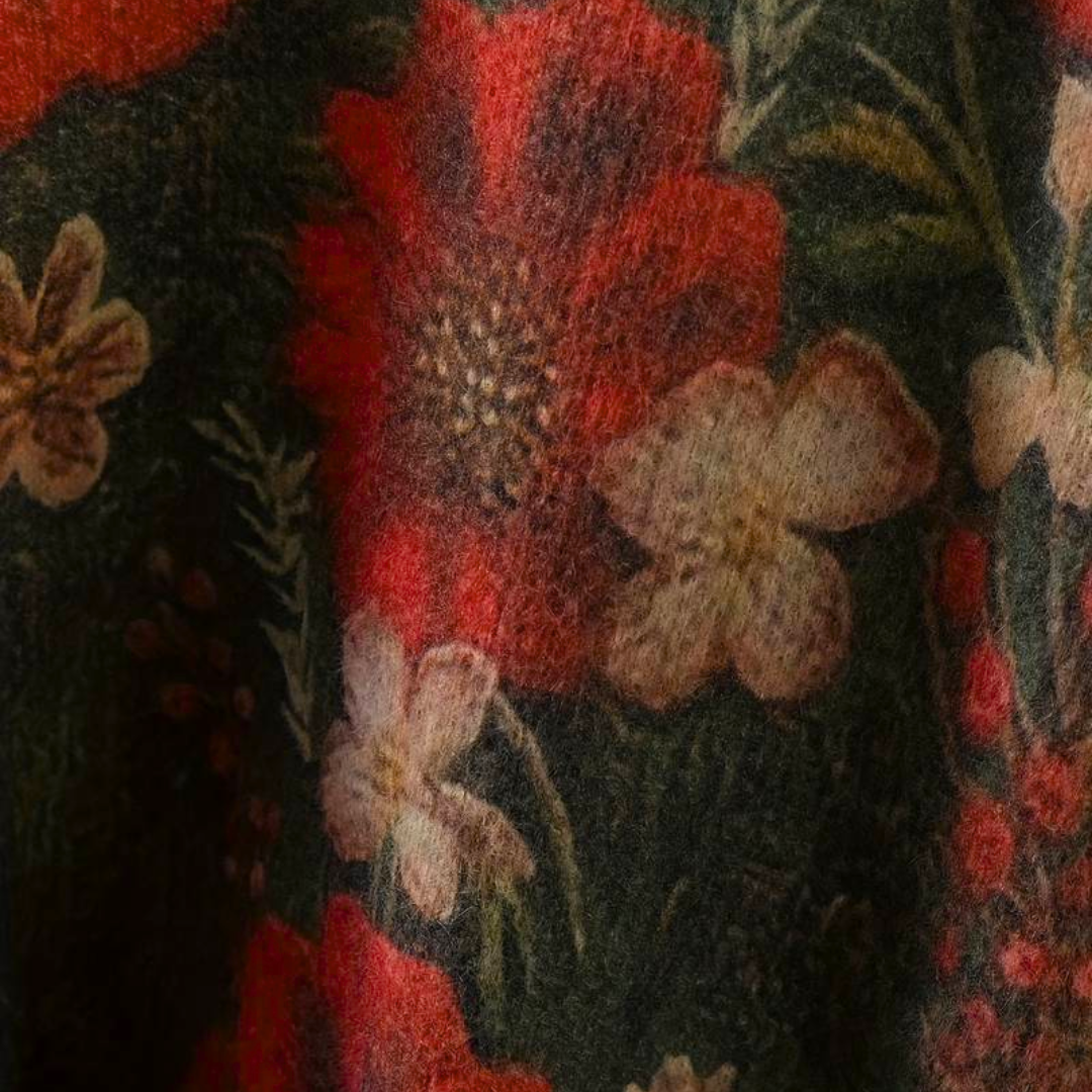 Stilla | Farverig Dame Blomsterpullover Udsalg