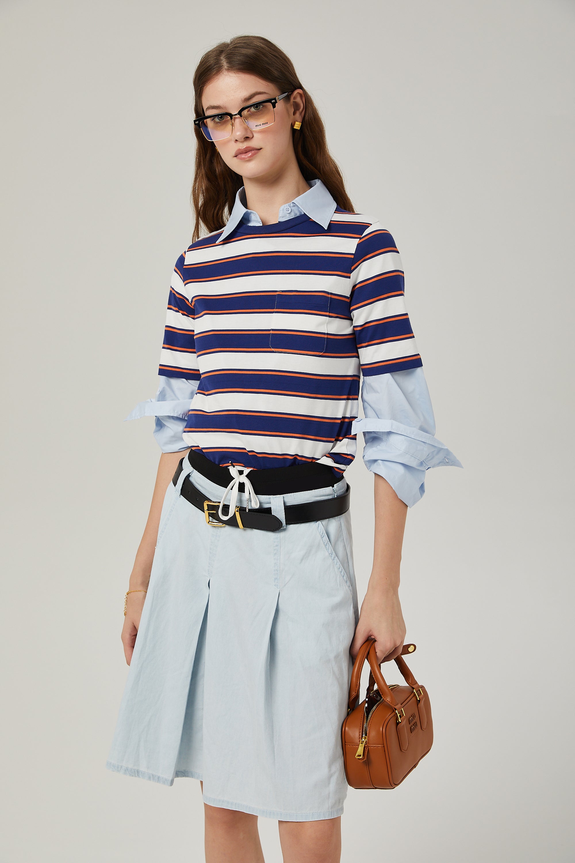 Stilla | Stripe Print Bomulds T-Shirt Mode