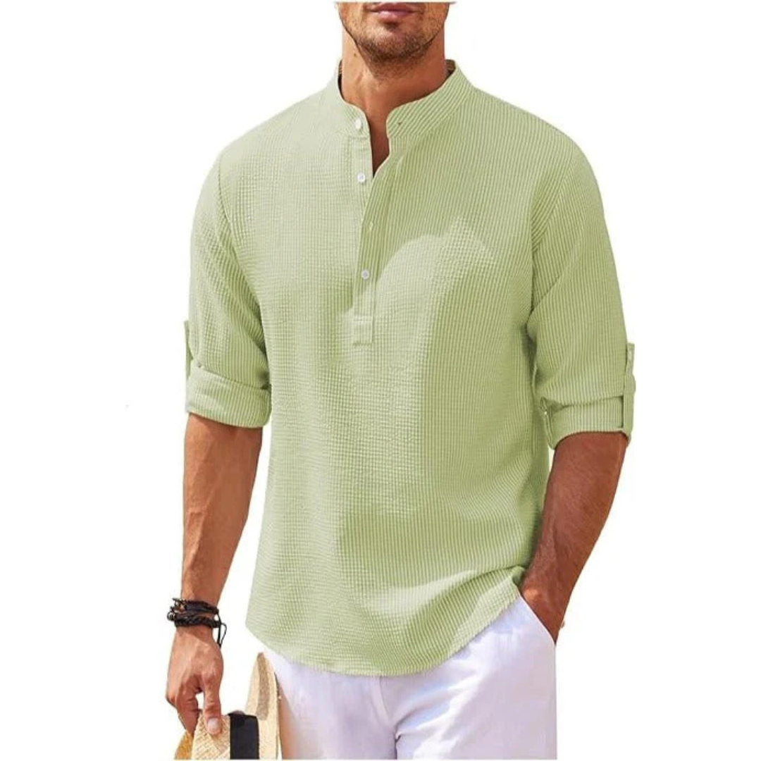 Stilla | Henley Shirt Løs Løs pasform