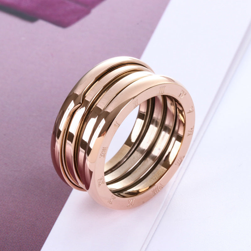 Stilla | Titanium Stål Rosaguld Ring