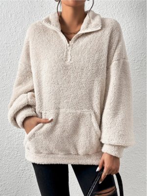 Stilla | Sweatshirt med ståkrave