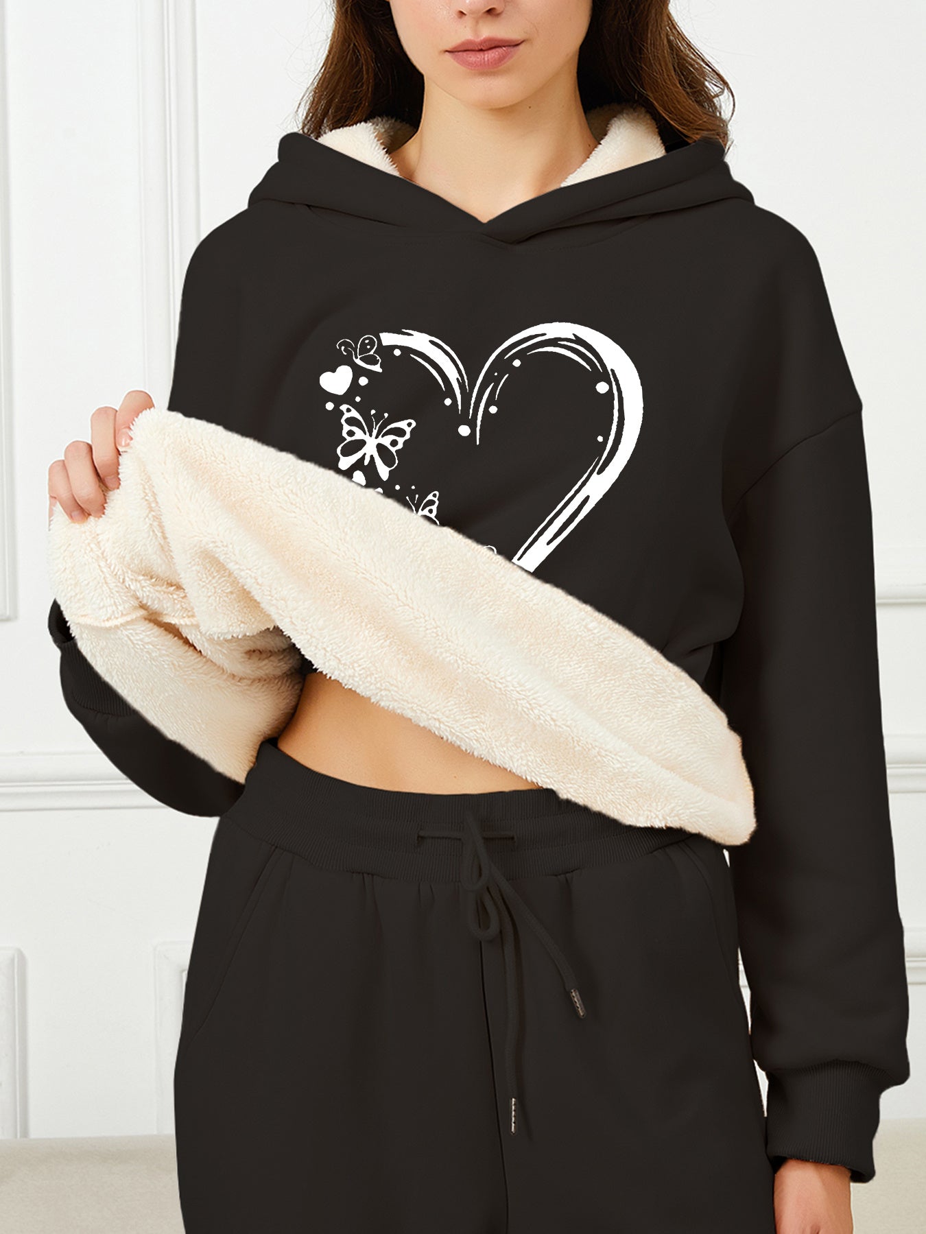 Stilla | Kvinders Elegante Fleece Hættetrøje Online nu