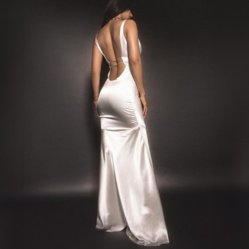 Stilla | Sexy Tube Til Toppen Hip Tight Slimming Elegante Fishtail Strap Kjole Udsalg