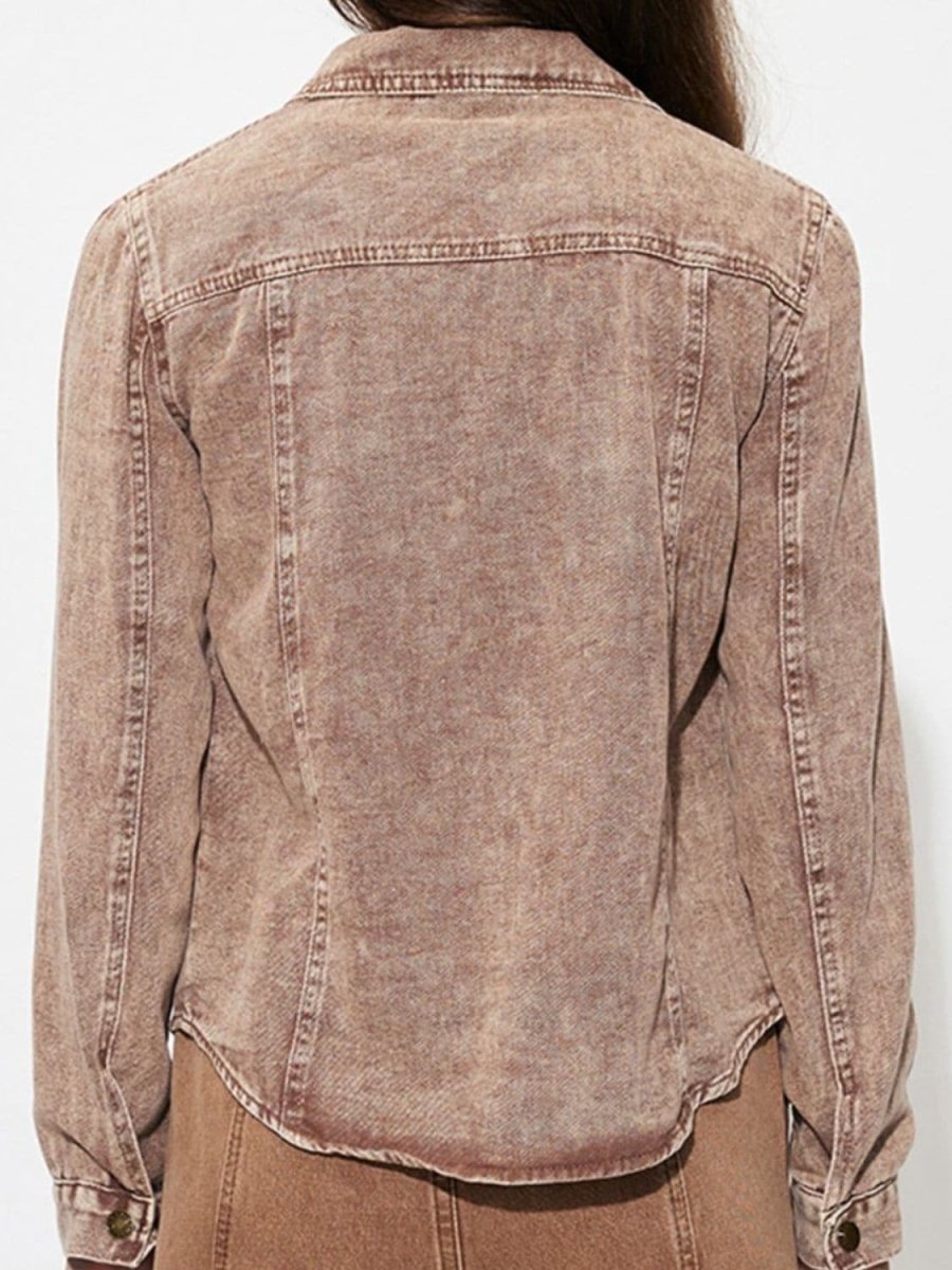 Stilla | Up Langærmet Denim Jakke til Kvinder