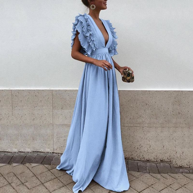 Stilla | Elegante Kjole Med Volangærmer
