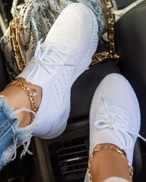 Stilla | Farverige Hverdags Mesh Sneakers Online Hot Salg
