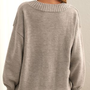 Stilla | Pullover med ribbet V-hals