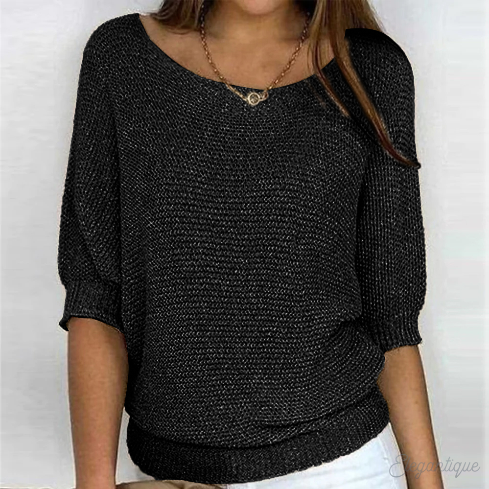 Stilla | Kreidefarbenes Oberteil mit minimalistischem Stil