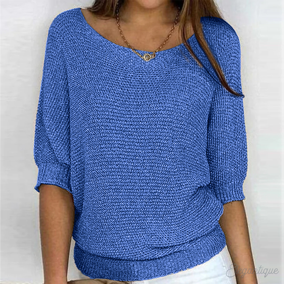 Stilla | Kreidefarbenes Oberteil mit minimalistischem Stil