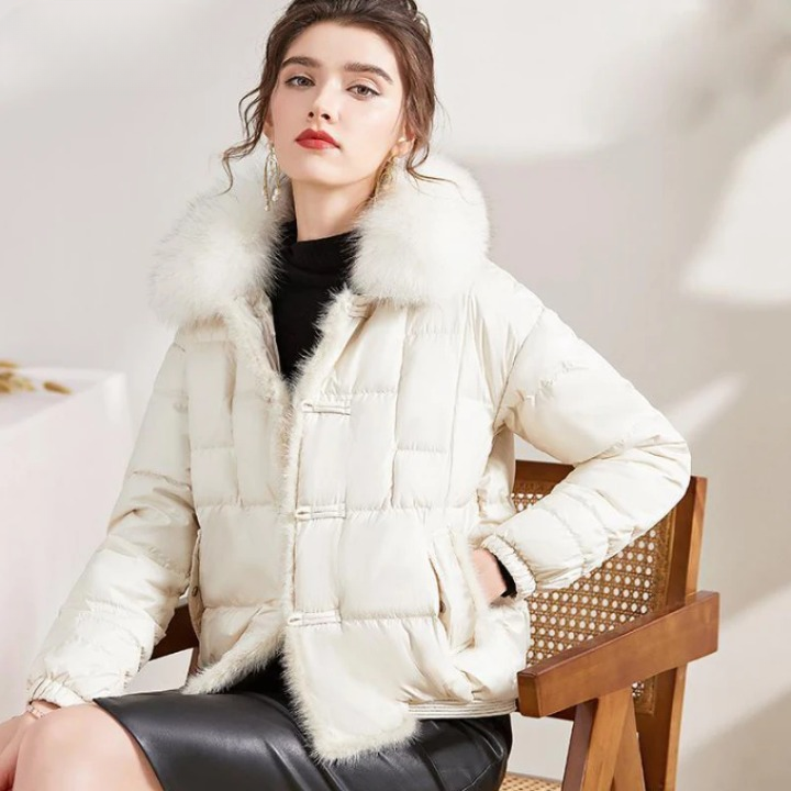 Stilla | Vinlese Bred Parka Med Fur Krave
