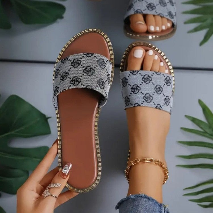 Stilla | Blomsterprint Sommer Sandaler Til Damer