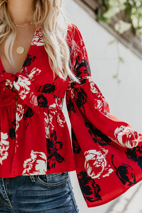 Stilla | Rochelle Blomster Print Langærmet Bluse