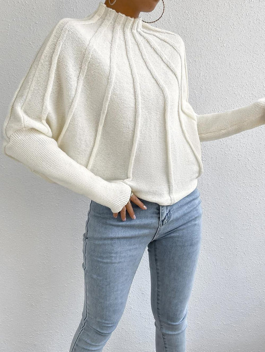 Stilla | Warm Høj Krave Comfort Damepullover Online salg