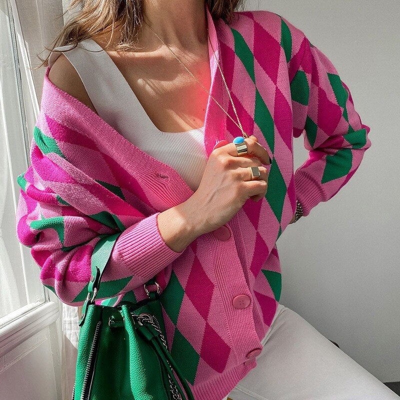 Stilla | Fashionable Groft strikjakke Online nu