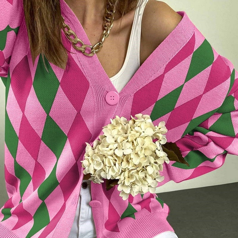 Stilla | Fashionable Groft strikjakke Online nu