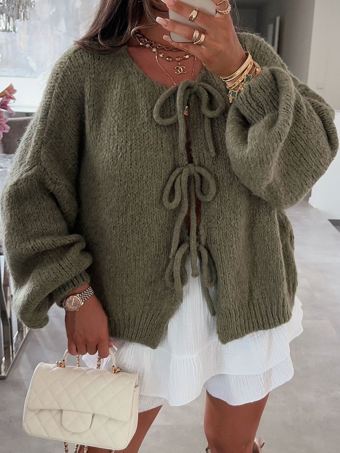 Stilla | Stilfuld Cardigan med afslappet snit Levere