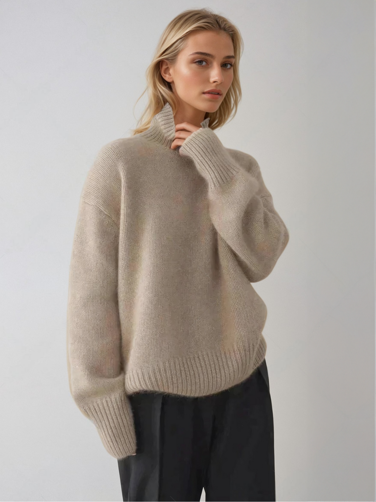 Stilla | Behagelig Strikket Rullekravepullover Online Hot Salg