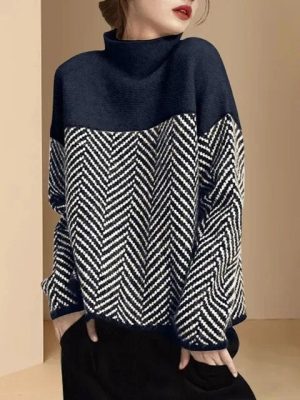 Stilla | Blød og Splittet Pullover Med Halv Højde Mode