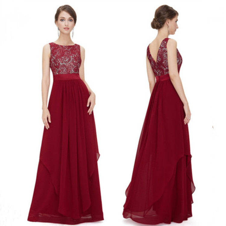 Stilla | Blonde Spliced Chiffon Kjole
