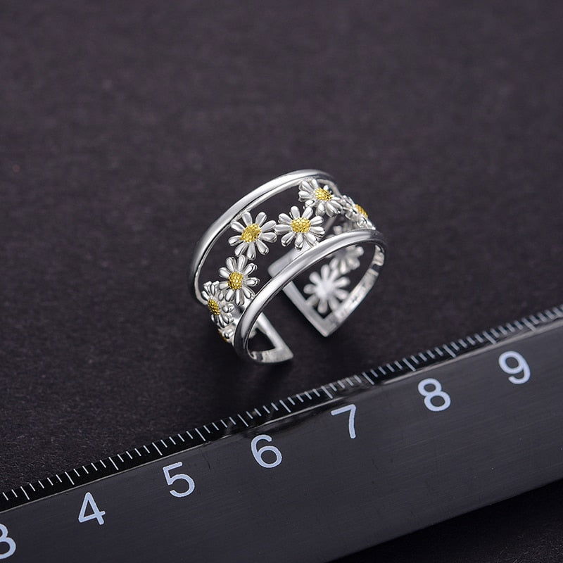 Stilla | Blomst Ring Enkel (sølv)