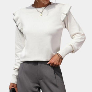 Stilla | Elegante Trøje Med Ruffles Til Kvinder Levere