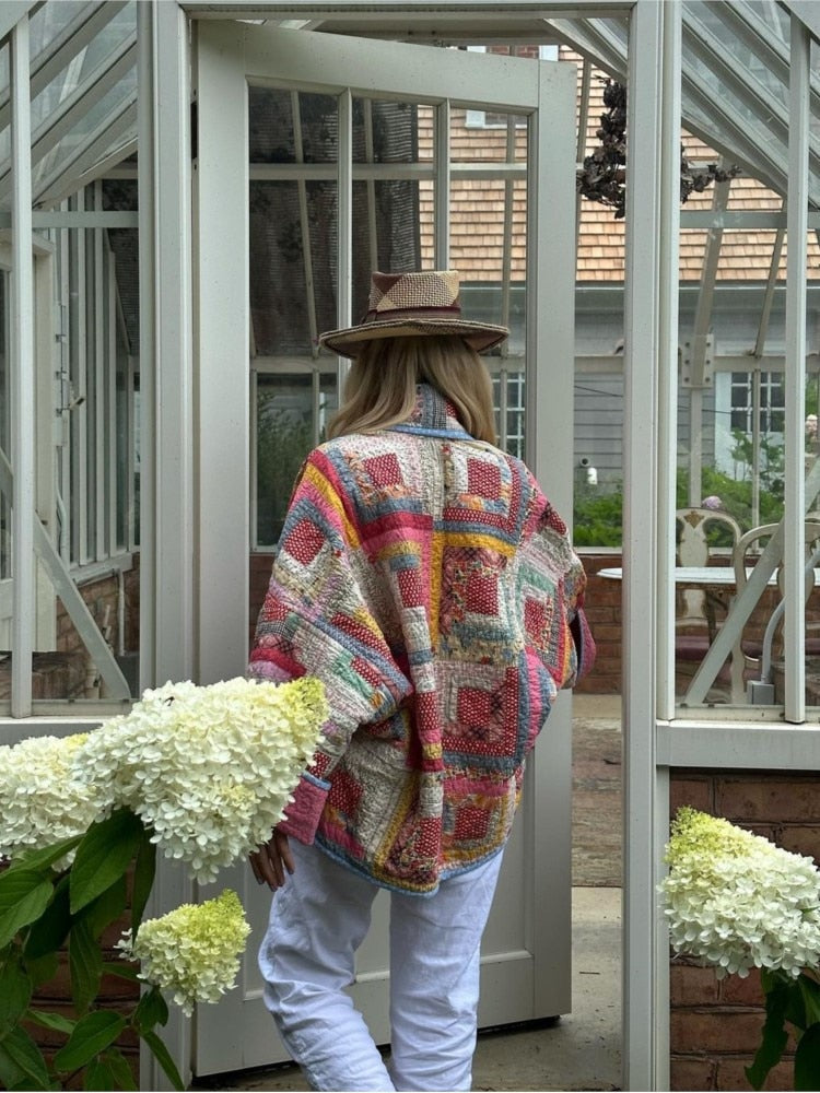 Stilla | Printet Patchwork-Jakke