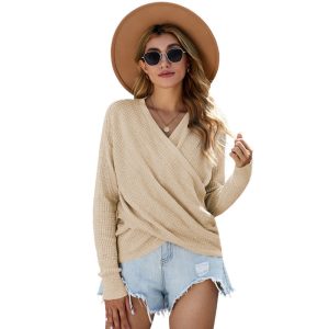 Stilla | Pullover med chic V-udskæring Online salg
