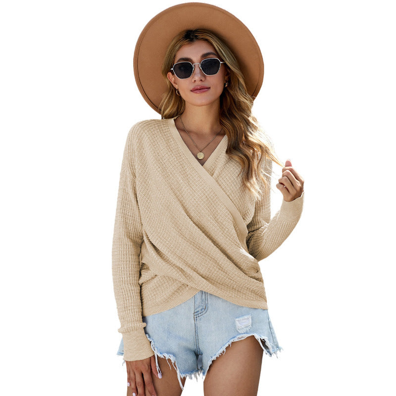 Stilla | Pullover med chic V-udskæring Online salg