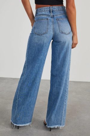 Stilla | Hem Bred Ben Jeans med Lommer