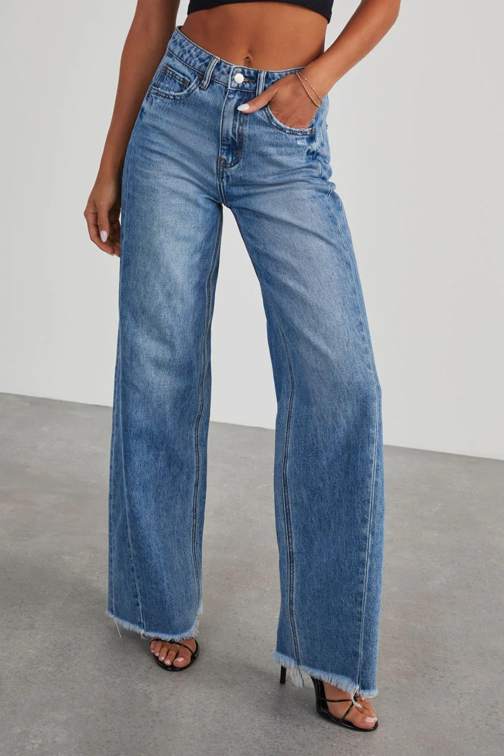 Stilla | Hem Bred Ben Jeans med Lommer