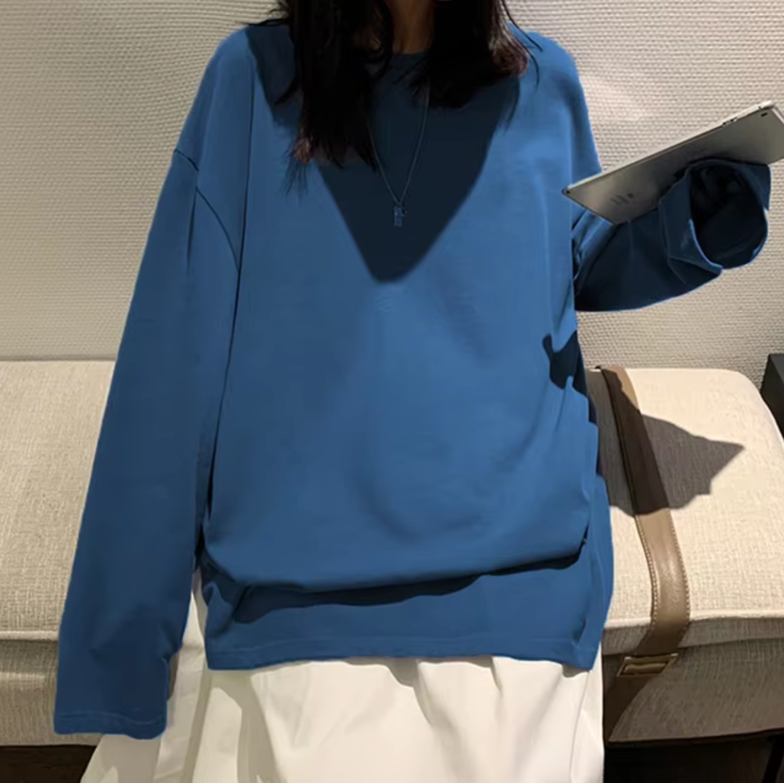 Stilla | Langærmet T-shirt i bomuld
