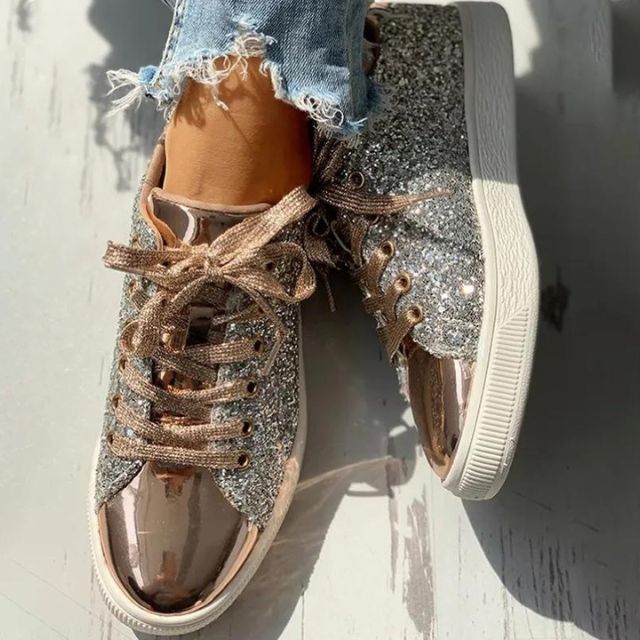 Stilla | Modevenlige Sneakers Med Glimmer Online salg