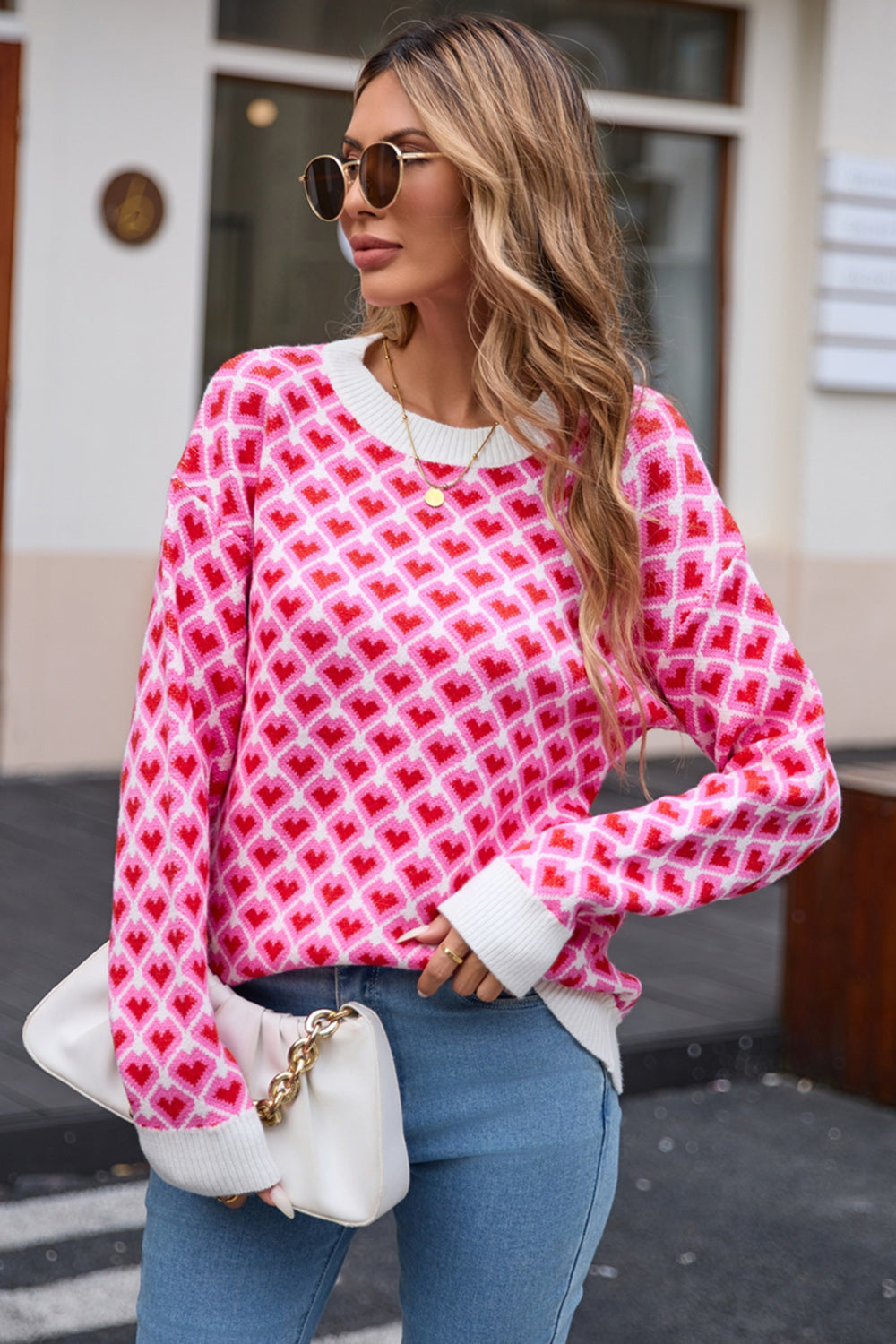 Stilla | Rundhals Sweatshirt med faldende skuldre