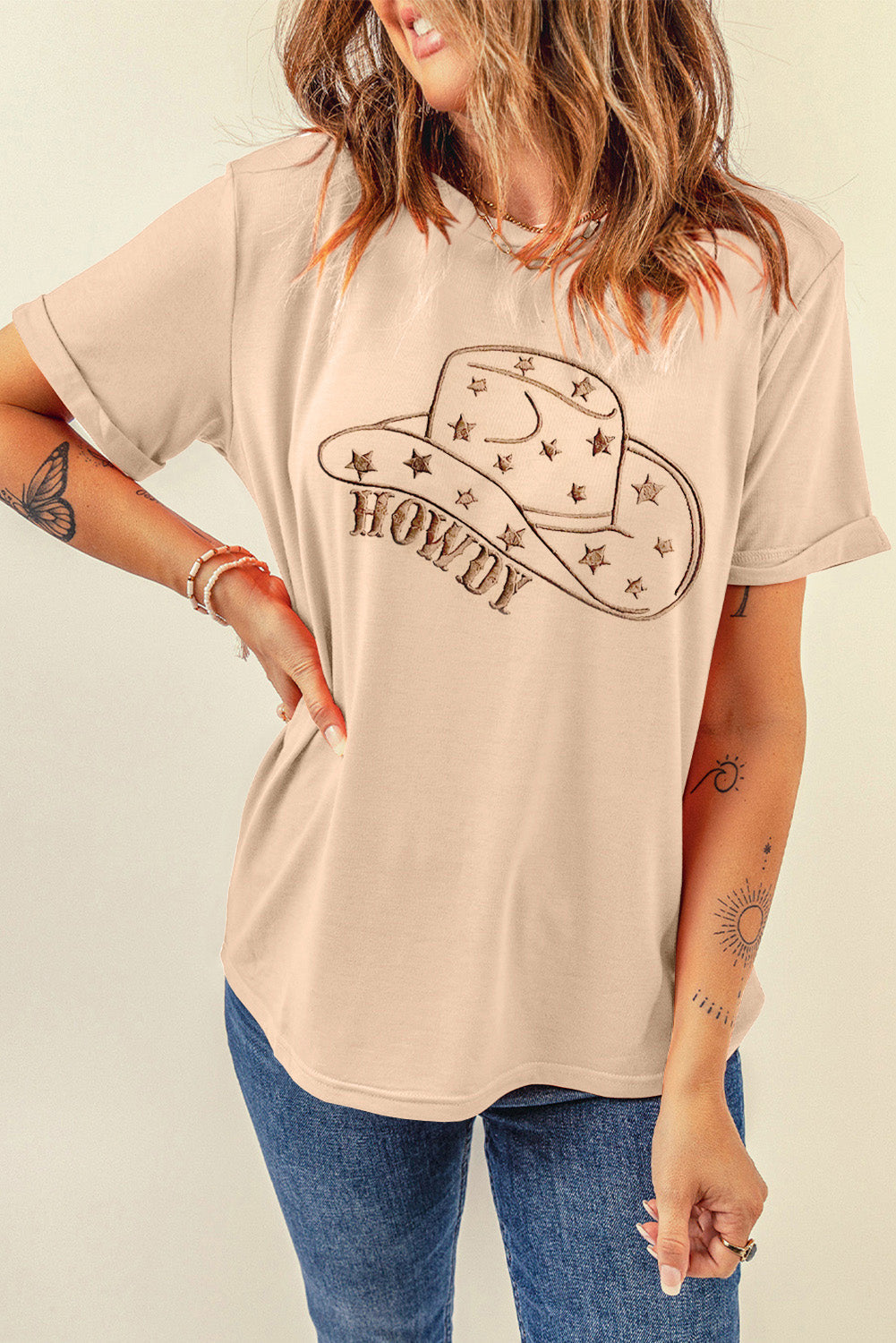 Stilla | Hat Grafik Rundhals Kortærmet T-Shirt Levere