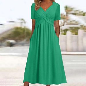 Stilla | Midi Elegante kjole med mavekontrol Rabat
