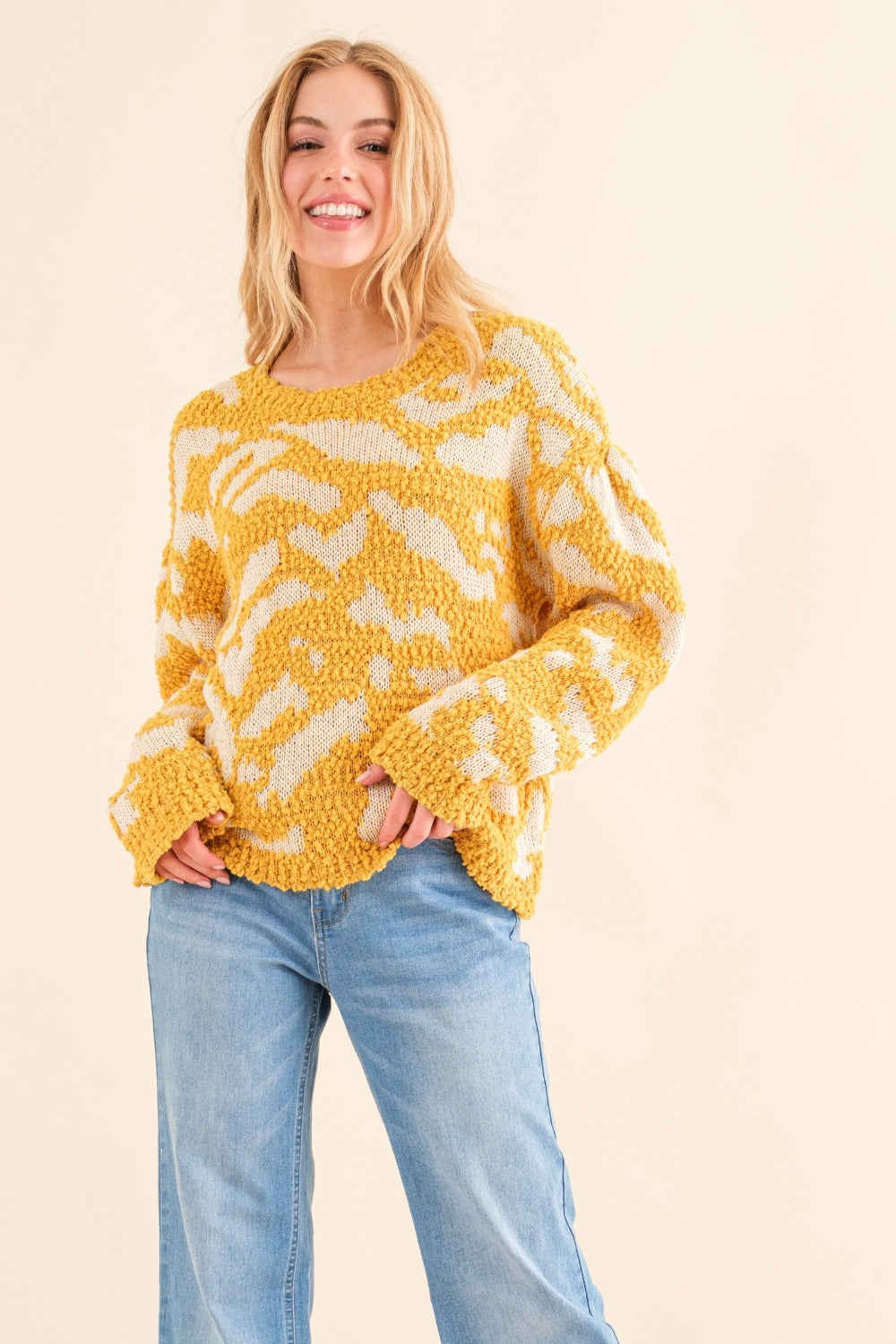 Stilla | og Den Strukturerede Kontrast Pullover Hvorfor i Originalstørrelse