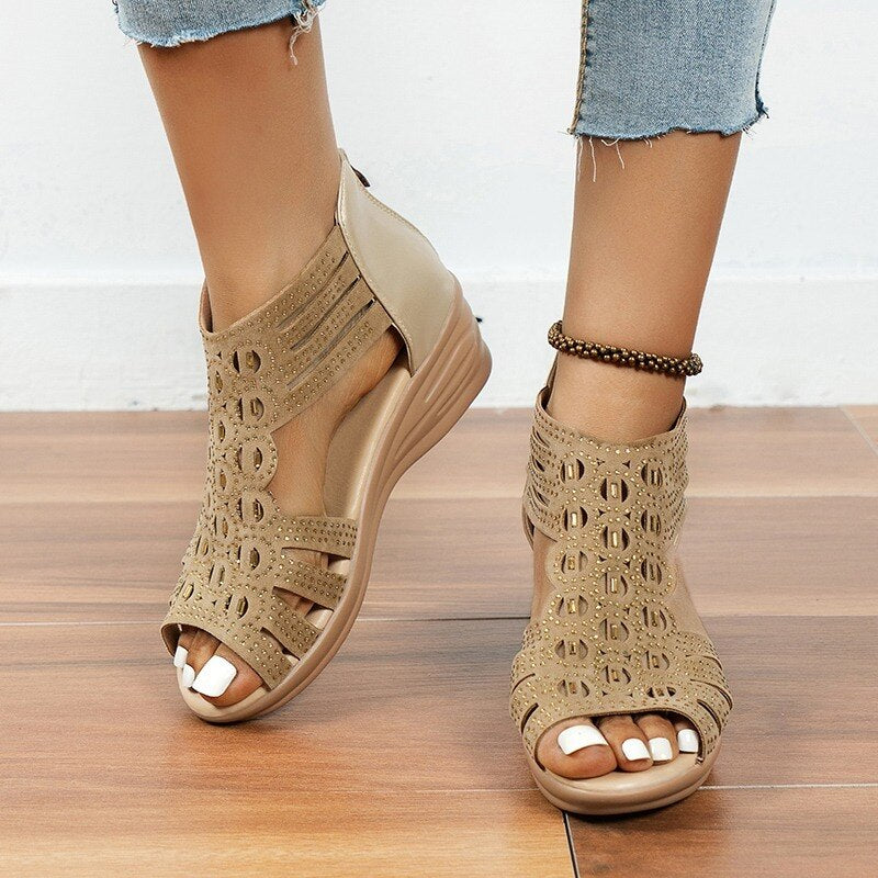 Stilla | Roman Thred Lav kile sandaler Rabat