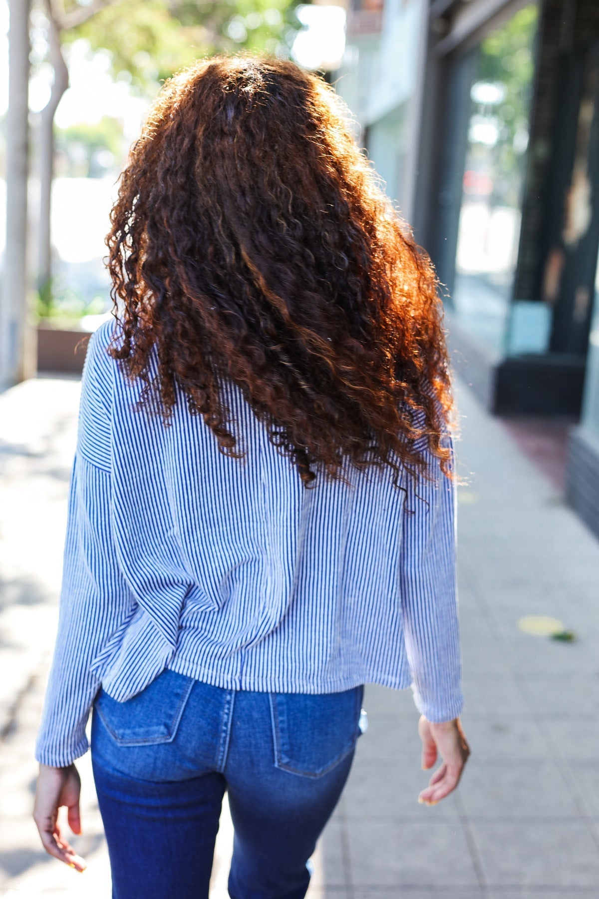 Stilla | Hej Smuk Dolman Pullover Rippet Blå