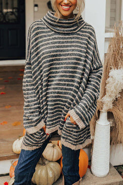 Stilla | Perfekt Tunika-bluse Med Striber Og Lommer Online nu