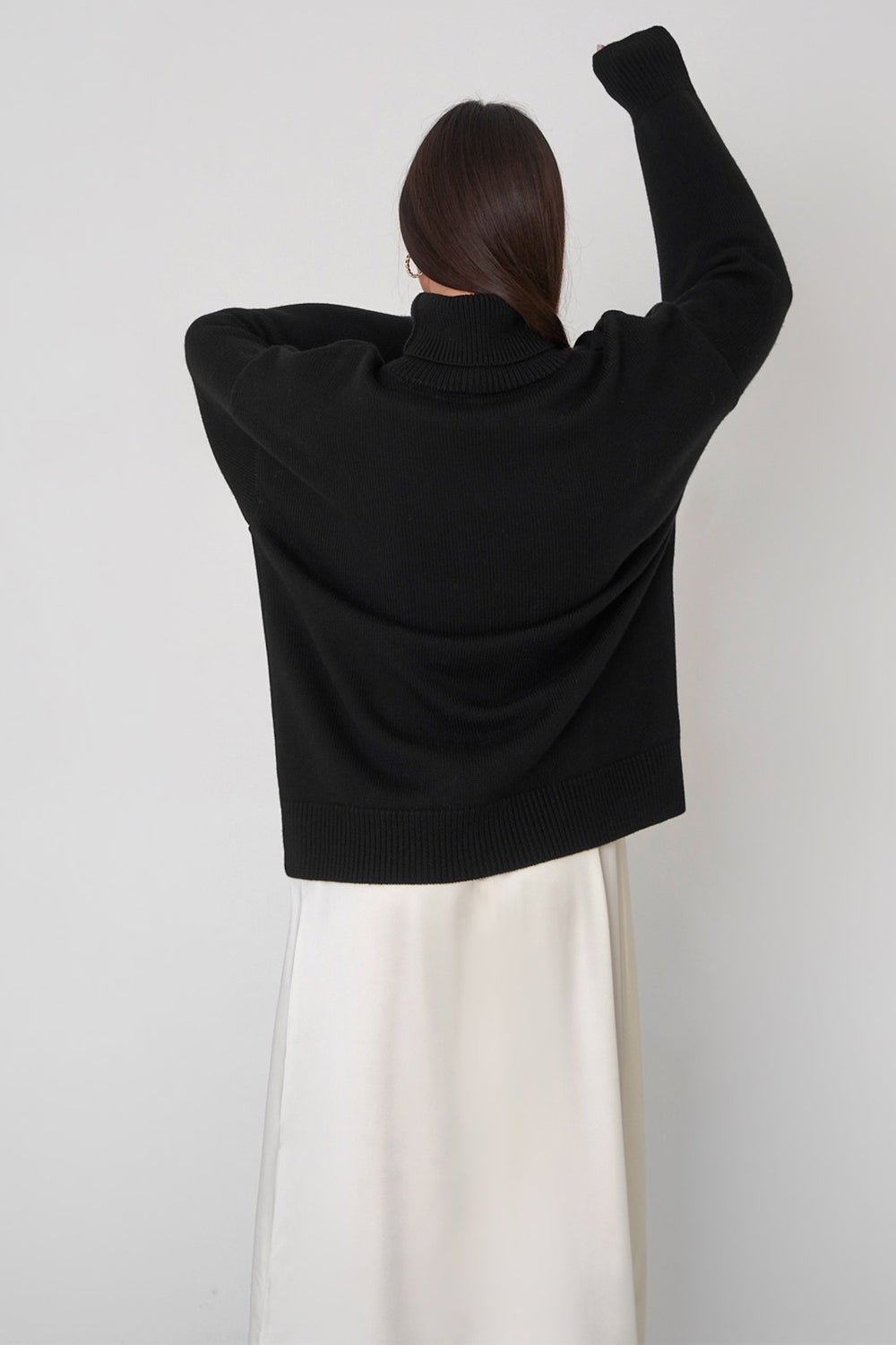 Stilla | voluminøs rullekravesweater til kvinder All match stil Online nu