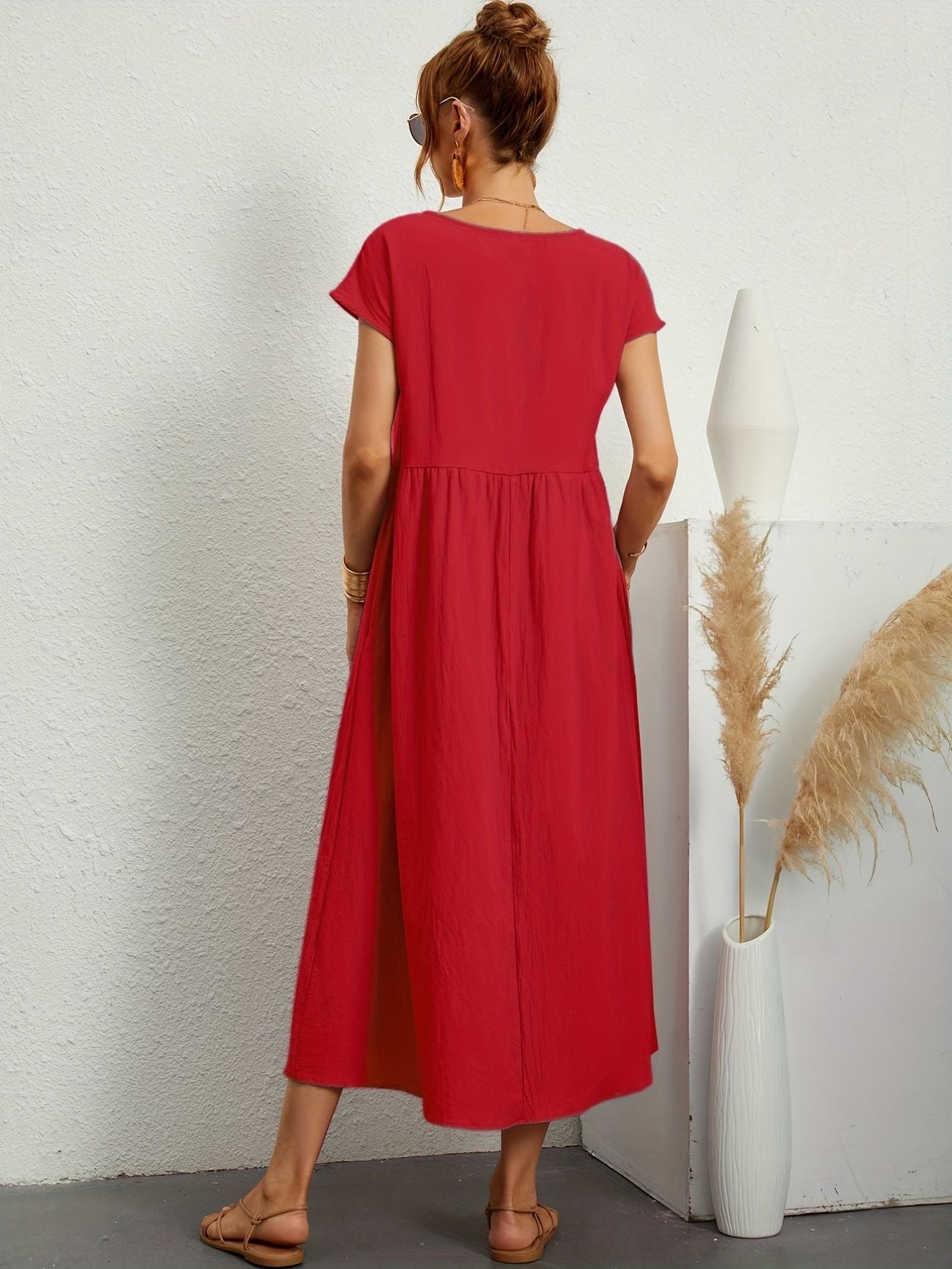 Stilla | O-Neck Casual Dress Online nu