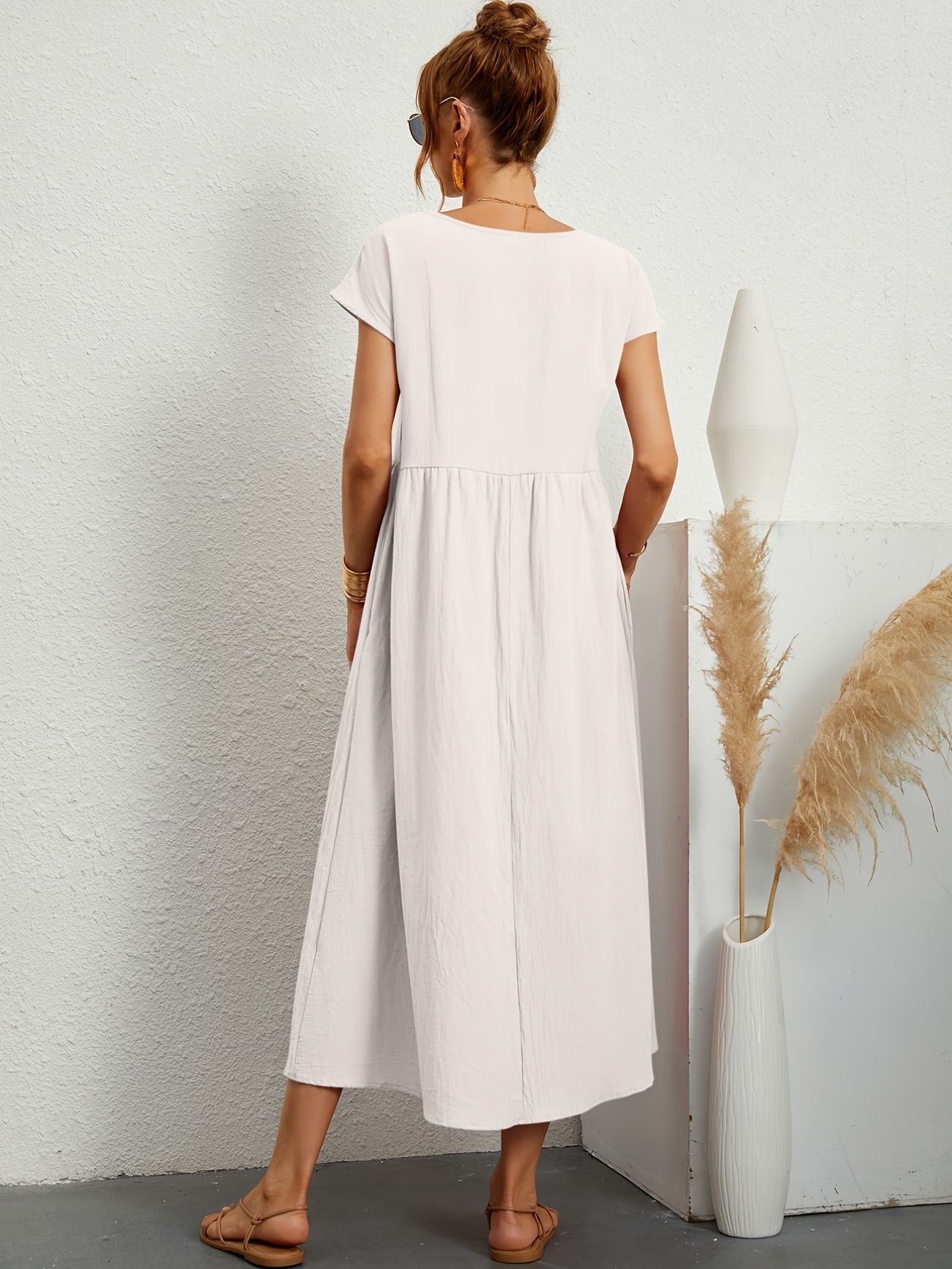Stilla | O-Neck Casual Dress Online nu