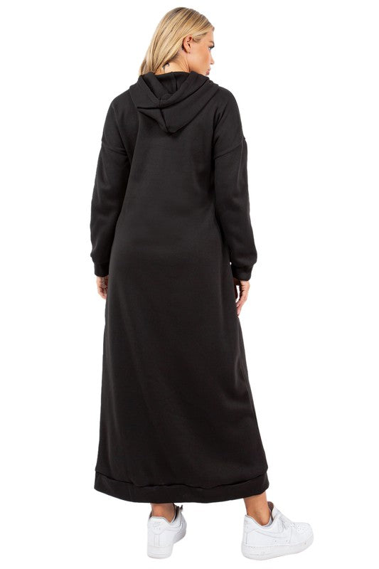 Stilla | Lang Maxi Hoodie Kjole på udsalg