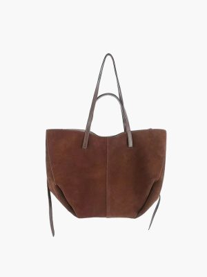 Stilla | Rummelig Dame Shopper Taske i Ruskind