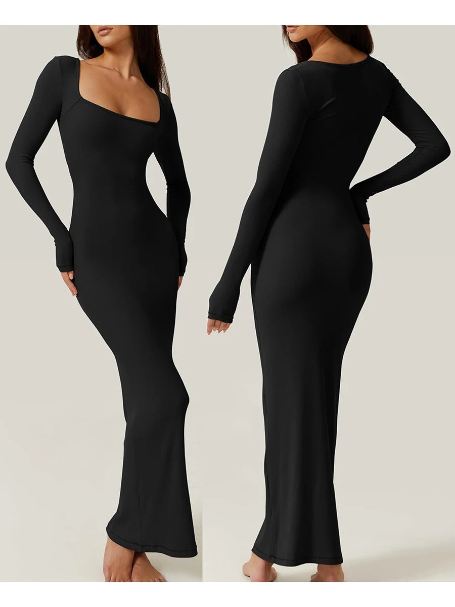 Stilla | Slank Ribbede Bodycon Kjole til Kvinder Online Hot Salg
