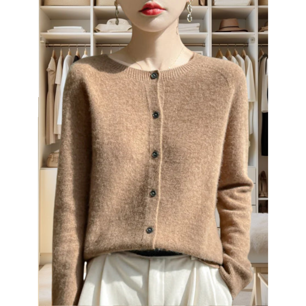 Stilla | varm cardigan til kvinder i praktisk design