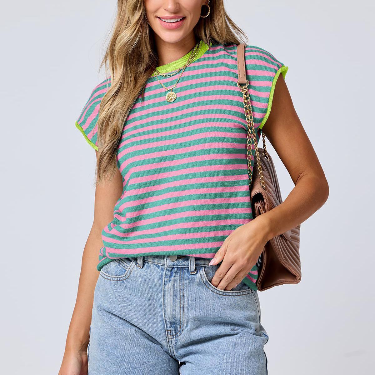 Stilla | Casual Stribet Sweater