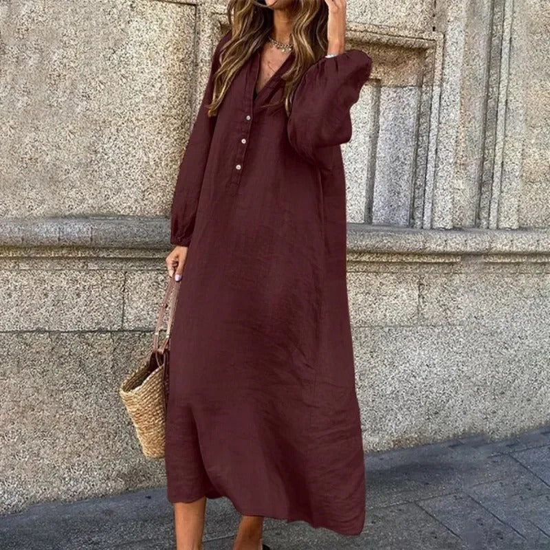 Stilla | Oversize Skjorte Kjole Damer