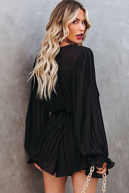 Stilla | Dance All Night Plisseret Flare Mini Kjole Online nu